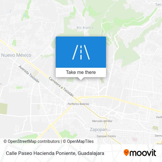 Calle Paseo Hacienda Poniente map