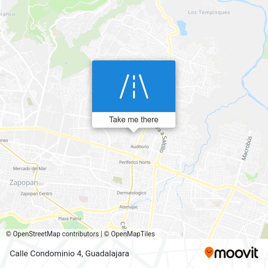 Mapa de Calle Condominio 4