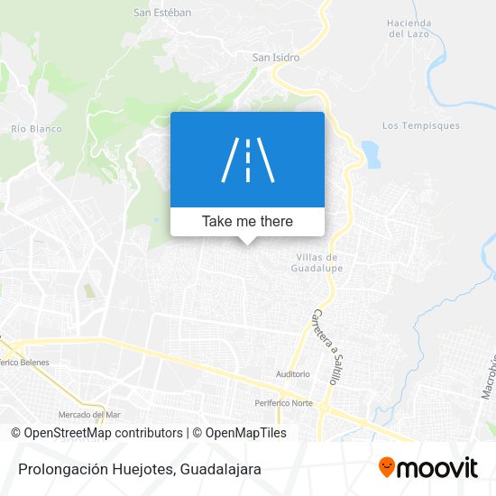 Mapa de Prolongación Huejotes