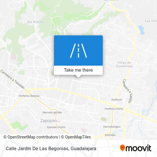 Mapa de Calle Jardín De Las Begonias