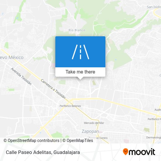 Mapa de Calle Paseo Adelitas