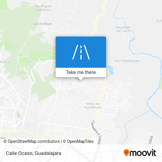 Mapa de Calle Ocaso