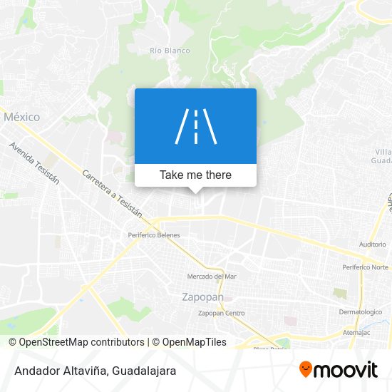 Andador Altaviña map