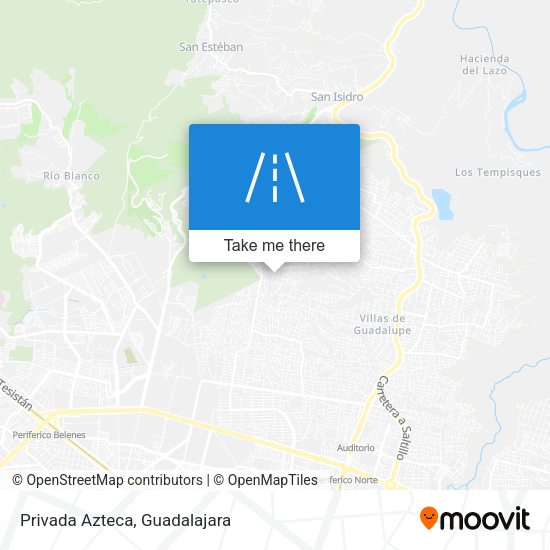 Mapa de Privada Azteca