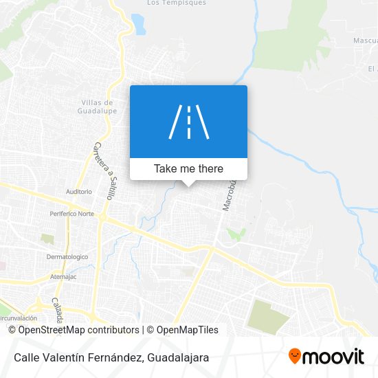 Mapa de Calle Valentín Fernández