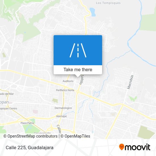 Calle 225 map