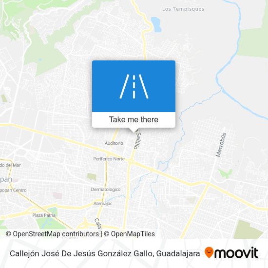 Mapa de Callejón José De Jesús González Gallo