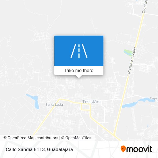 Mapa de Calle Sandía 8113