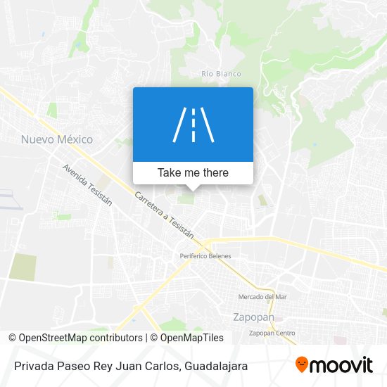 Mapa de Privada Paseo Rey Juan Carlos