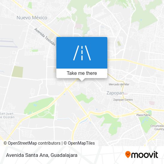 Avenida Santa Ana map