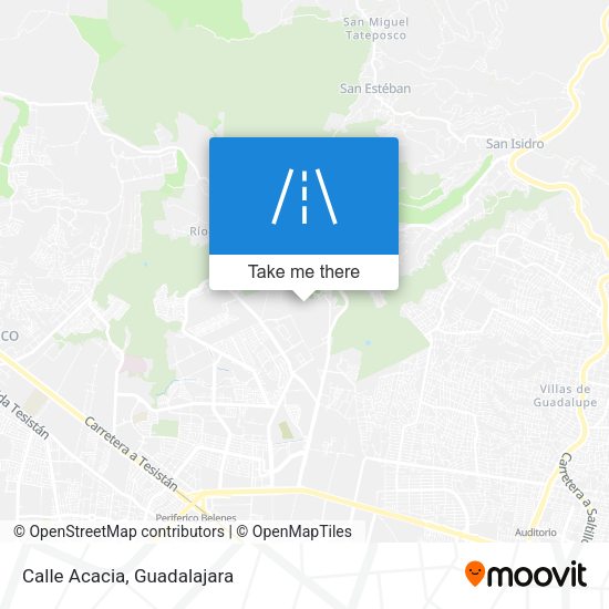 Mapa de Calle Acacia