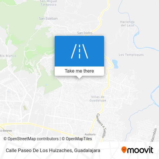 Mapa de Calle Paseo De Los Huizaches