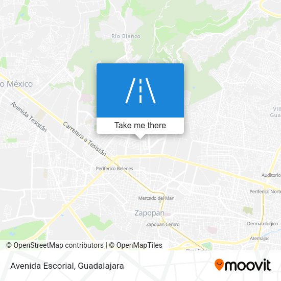 Mapa de Avenida Escorial