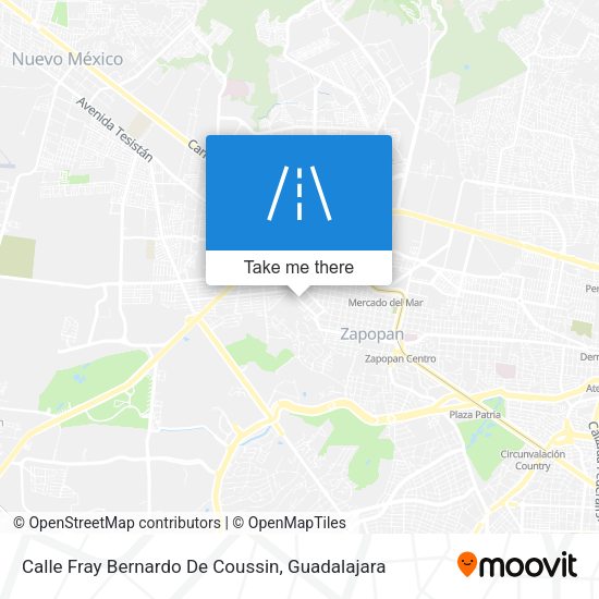 Calle Fray Bernardo De Coussin map