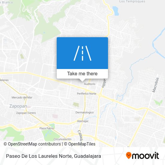 Paseo De Los Laureles Norte map