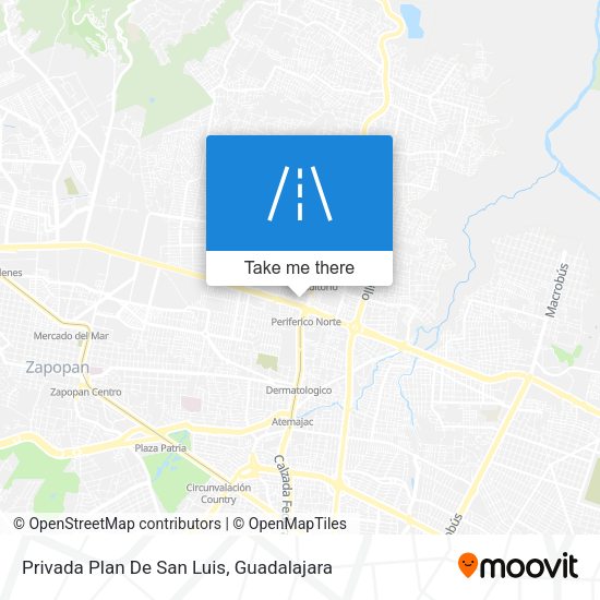 Privada Plan De San Luis map