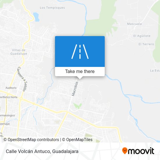 Calle Volcán Antuco map