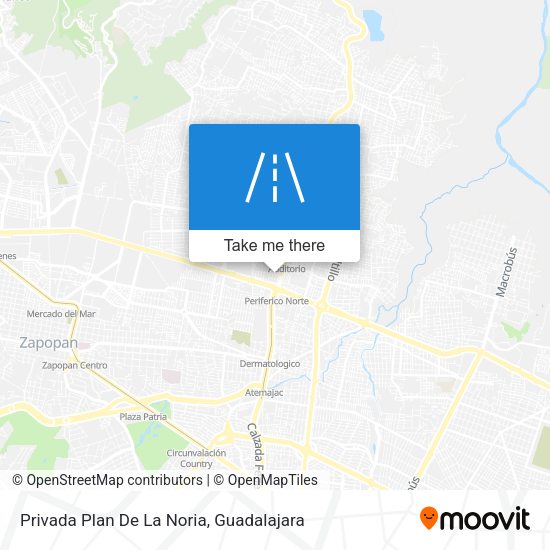 Mapa de Privada Plan De La Noria