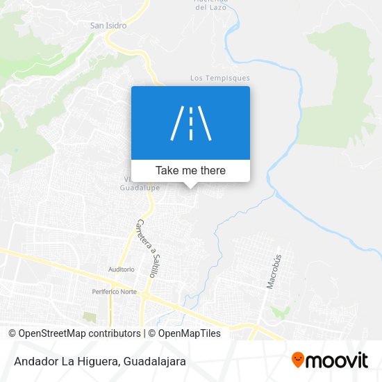 Mapa de Andador La Higuera