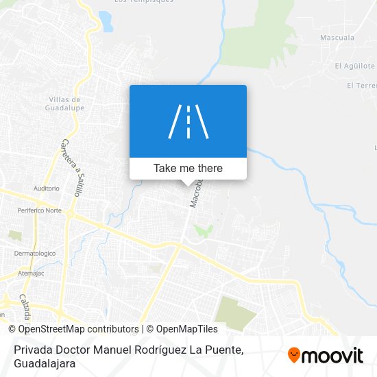 Mapa de Privada Doctor Manuel Rodríguez La Puente