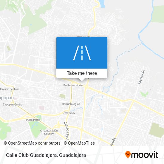 Calle Club Guadalajara map
