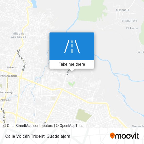 Calle Volcán Trident map