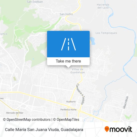 Mapa de Calle María San Juana Viuda