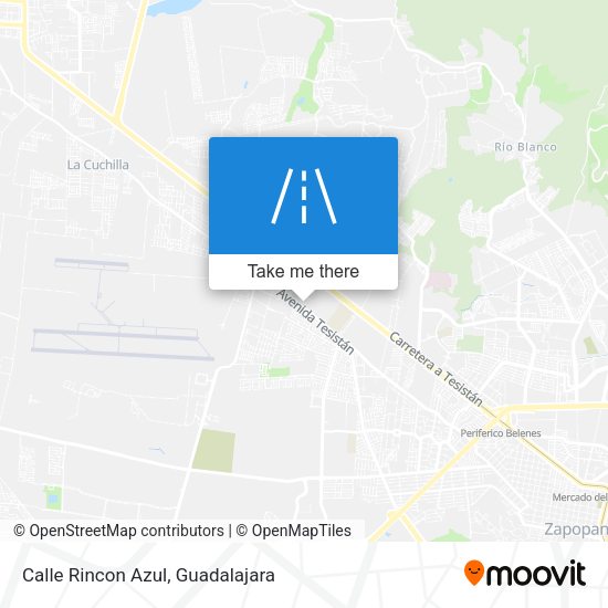 Calle Rincon Azul map