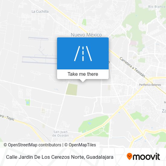 Mapa de Calle Jardín De Los Cerezos Norte