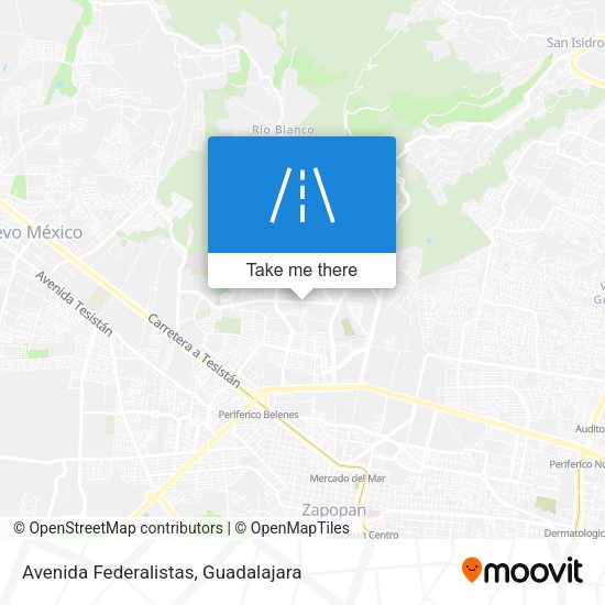 Mapa de Avenida Federalistas