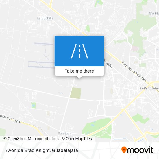 Avenida Brad Knight map