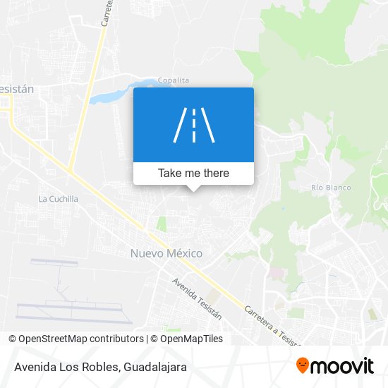 Avenida Los Robles map