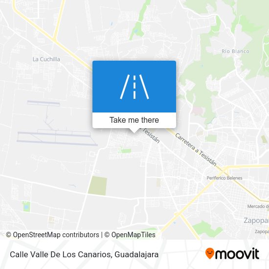 Calle Valle De Los Canarios map