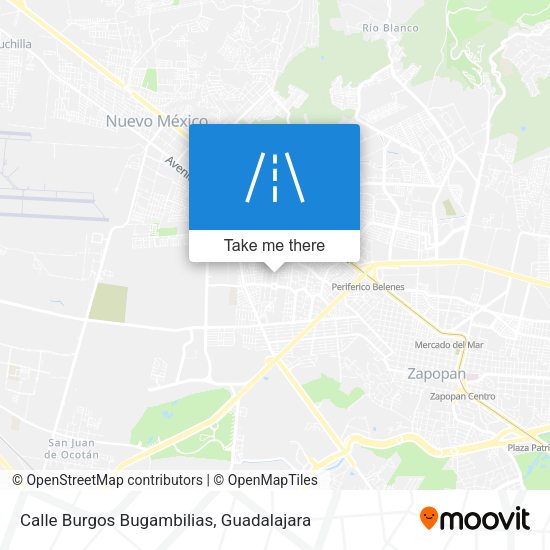 Calle Burgos Bugambilias map