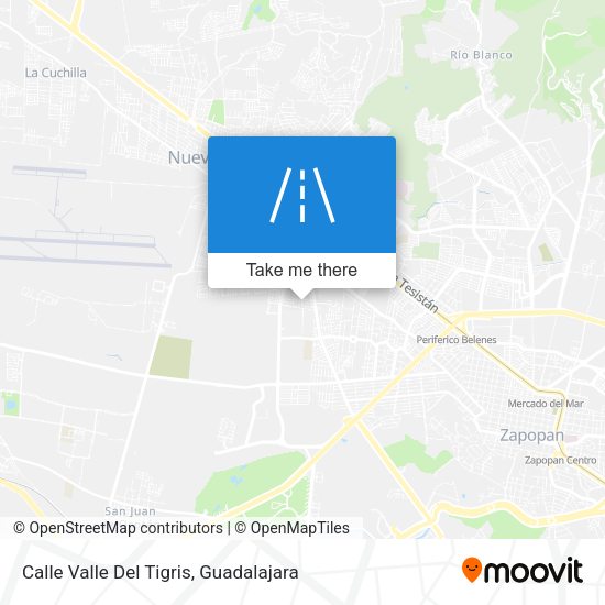 Calle Valle Del Tigris map