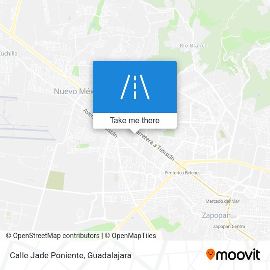 Mapa de Calle Jade Poniente
