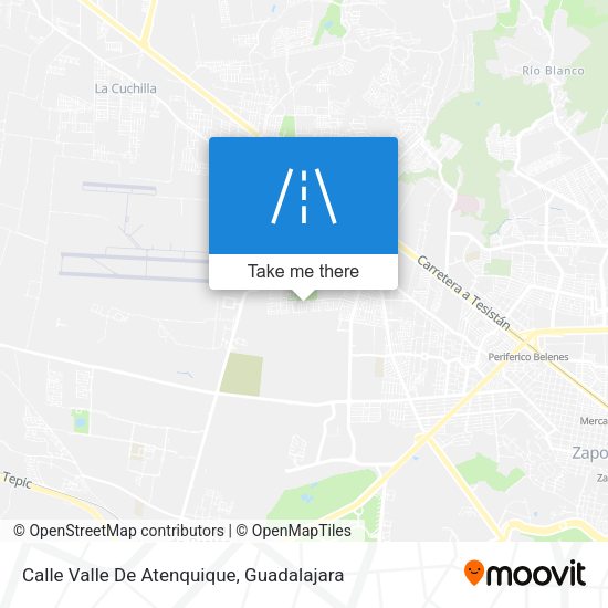 Calle Valle De Atenquique map