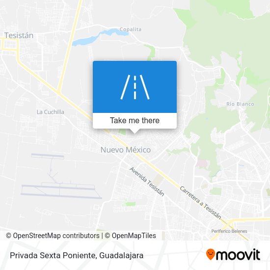Privada Sexta Poniente map