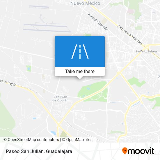 Paseo San Julián map