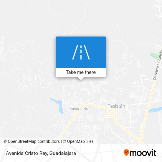 Avenida Cristo Rey map
