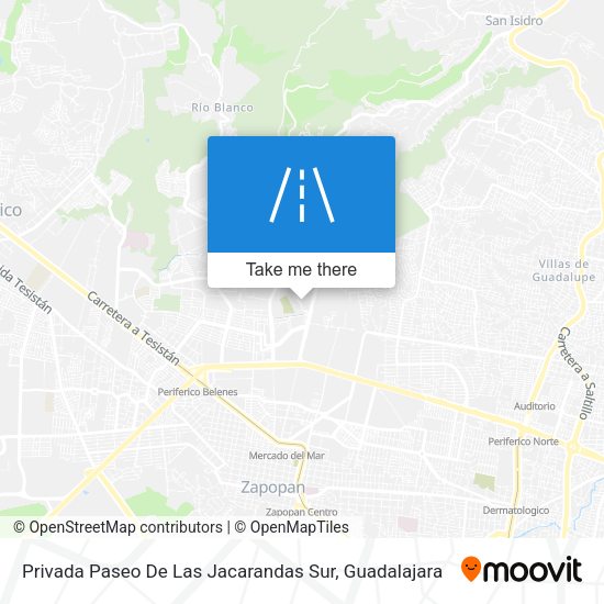 Privada Paseo De Las Jacarandas Sur map