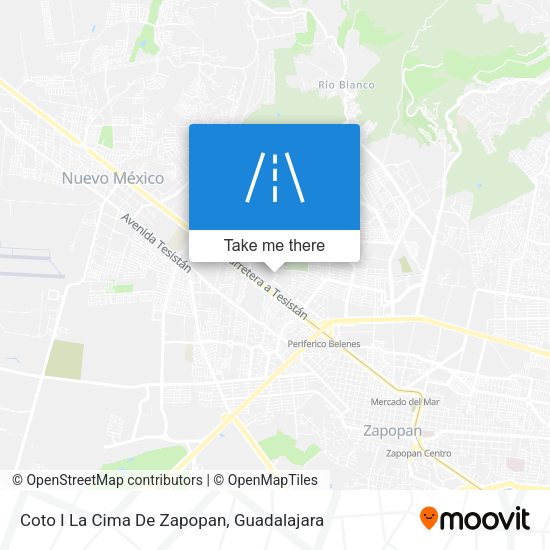 Coto I La Cima De Zapopan map