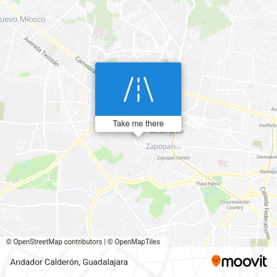 Mapa de Andador Calderón