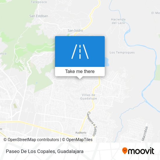 Paseo De Los Copales map
