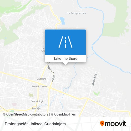 Prolongación Jalisco map