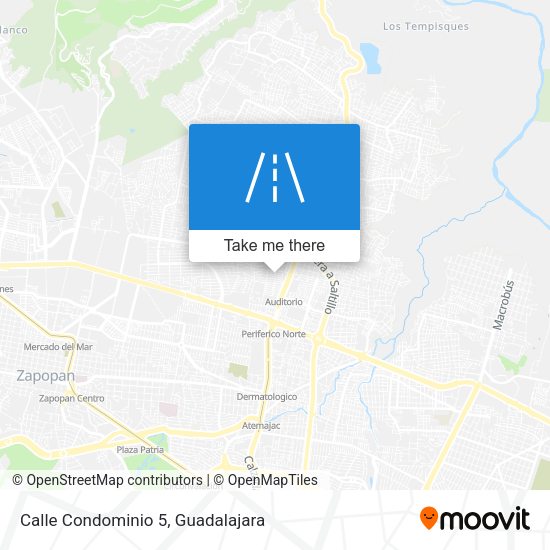 Mapa de Calle Condominio 5