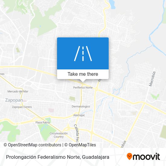Mapa de Prolongación Federalismo Norte