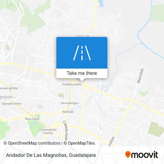 Andador De Las Magnolias map