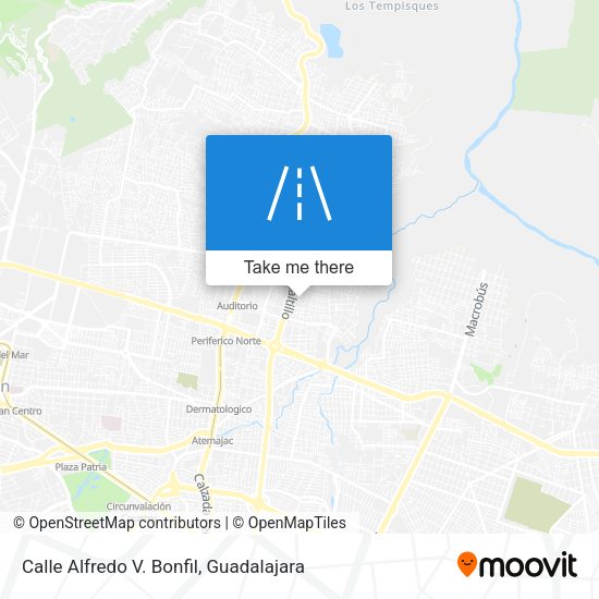 Calle Alfredo V. Bonfil map