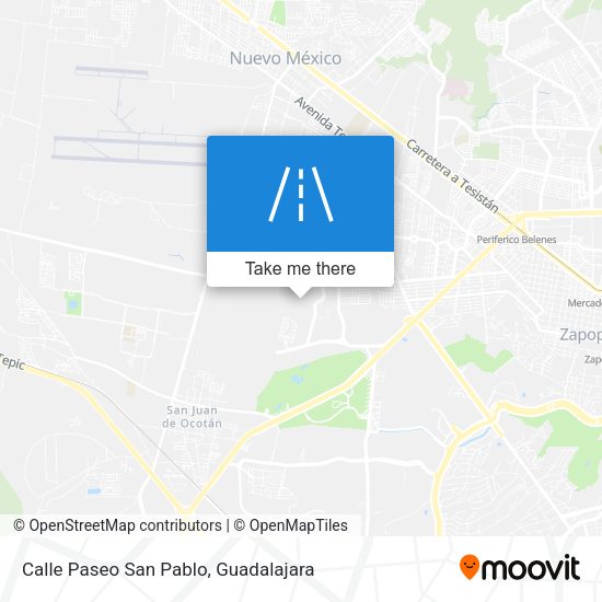 Mapa de Calle Paseo San Pablo